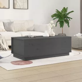  szürke tömör fenyőfa dohányzóasztal 100 x 50 x 35 cm