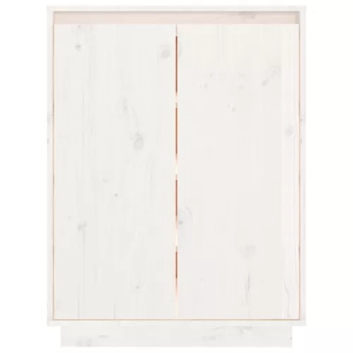  fehér tömör fenyőfa cipőszekrény 60 x 35 x 80 cm