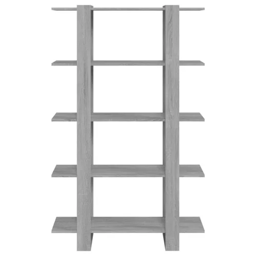  szürke sonoma színű térelválasztó könyvszekrény 100x30x160 cm