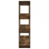  füstös tölgy színű térelválasztó könyvszekrény 100x30x123,5 cm