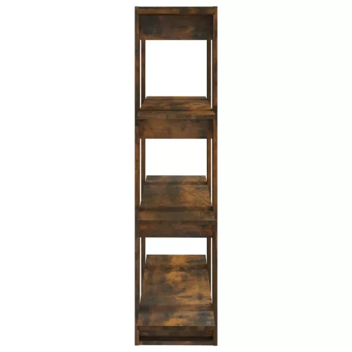  füstös tölgy színű térelválasztó könyvszekrény 100x30x123,5 cm