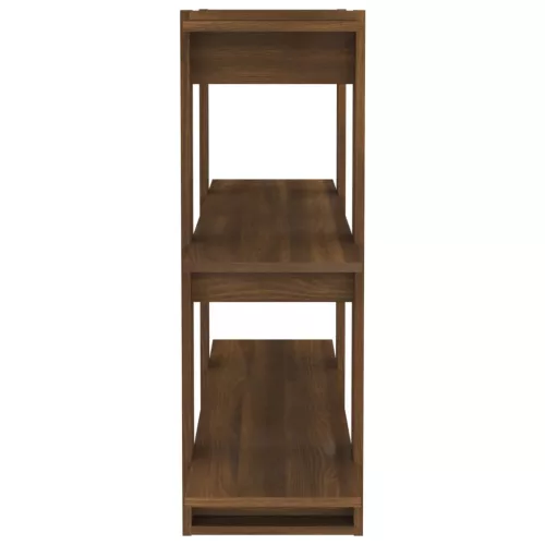  barna tölgy színű térelválasztó könyvszekrény 100x30x87 cm