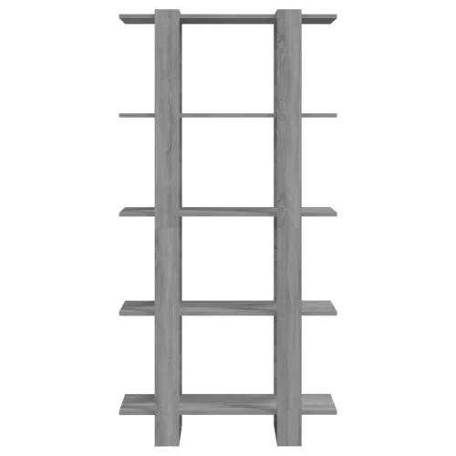  szürke sonoma színű fa könyvszekrény/térelválasztó 60x30x135 cm