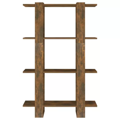  füstös tölgy színű térelválasztó könyvszekrény 80x30x123,5 cm