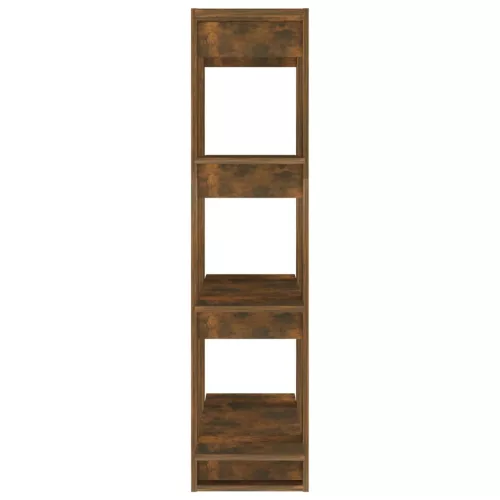  füstös tölgy színű térelválasztó könyvszekrény 80x30x123,5 cm