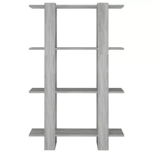  szürke sonoma színű térelválasztó könyvszekrény 80x30x123,5 cm