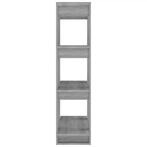  szürke sonoma színű térelválasztó könyvszekrény 80x30x123,5 cm