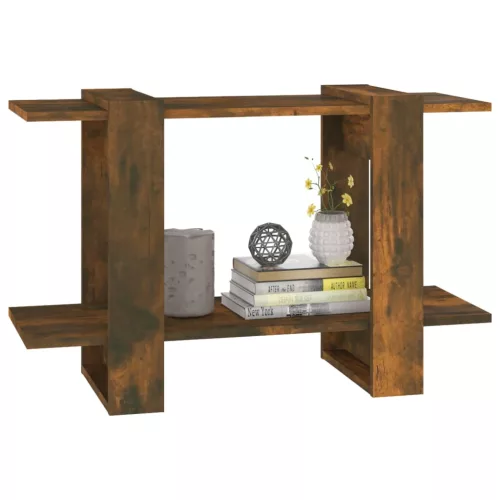  füstös tölgy színű könyvszekrény/térelválasztó 80 x 30 x 51 cm