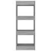  szürke sonoma színű fa könyvszekrény/térelválasztó 40x30x103 cm