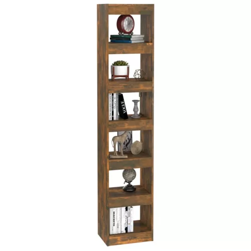  füstös tölgy színű könyvszekrény/térelválasztó 40x30x198 cm