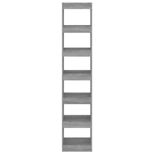  szürke sonoma színű könyvszekrény/térelválasztó 40x30x198 cm