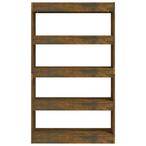  füstös tölgy színű fa könyvszekrény/térelválasztó 80x30x135 cm