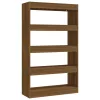  barna tölgyszínű fa könyvszekrény/térelválasztó 80x30x135 cm