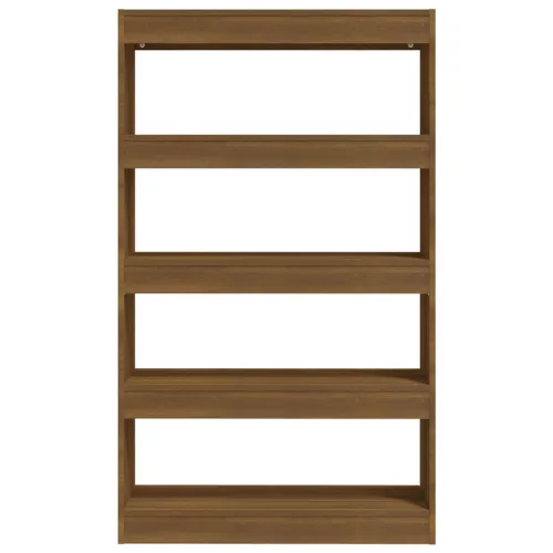  barna tölgyszínű fa könyvszekrény/térelválasztó 80x30x135 cm