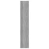  szürke sonoma színű fa könyvszekrény/térelválasztó 80x30x166 cm