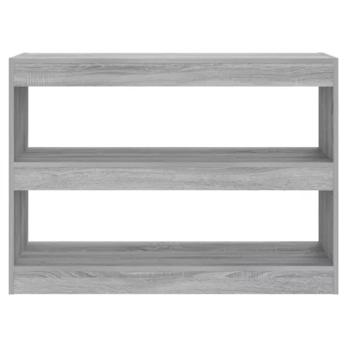  szürke sonoma színű könyvszekrény/térelválasztó 100x30x72 cm