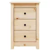  tömör fenyőfa éjjeliszekrény 40 x 35 x 61,5 cm