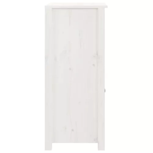  2 db fehér tömör fenyőfa tálalószekrény 40 x 35 x 80 cm