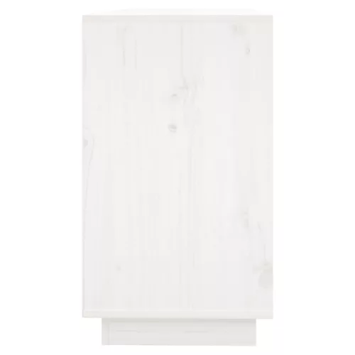 fehér tömör fenyőfa tálalószekrény 111x34x60 cm