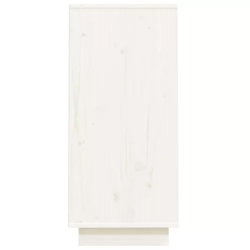  fehér tömör fenyőfa tálalószekrény 60 x 34 x 75 cm