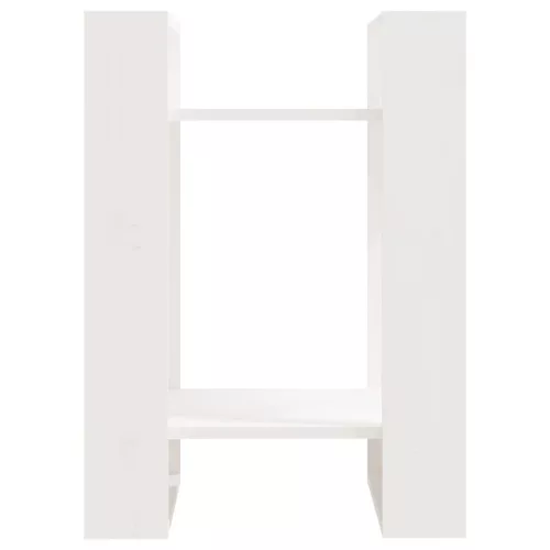  fehér tömör fenyőfa könyvszekrény/térelválasztó 41 x 35 x 57 cm