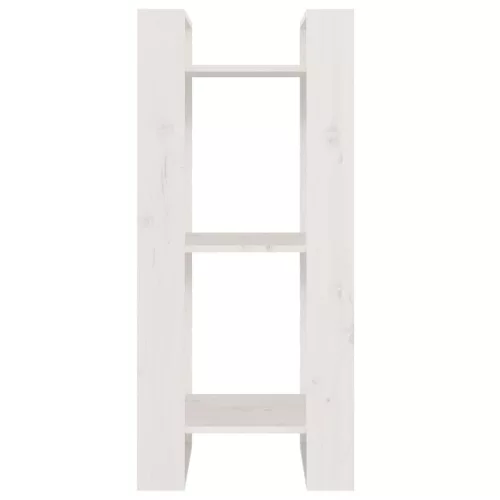  fehér tömör fenyőfa könyvszekrény/térelválasztó 41 x 35 x 91 cm