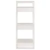  fehér tömör fenyőfa könyvszekrény/térelválasztó 41 x 35 x 91 cm
