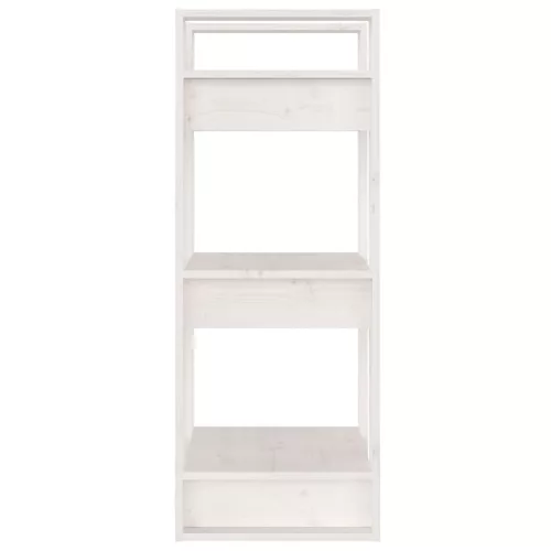  fehér tömör fenyőfa könyvszekrény/térelválasztó 41 x 35 x 91 cm