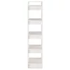  fehér tömör fenyőfa könyvszekrény/térelválasztó 41x35x160 cm