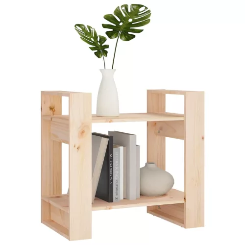  tömör fenyőfa könyvszekrény/térelválasztó 60 x 35 x 57 cm