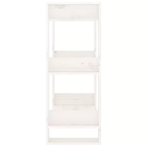  fehér tömör fenyőfa könyvszekrény/térelválasztó 60x35x91 cm