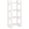 fehér tömör fa könyvszekrény/térelválasztó 60 x 35 x 125 cm