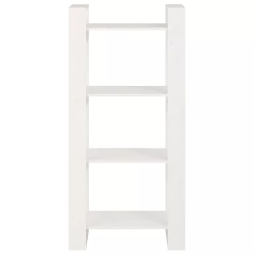  fehér tömör fa könyvszekrény/térelválasztó 60 x 35 x 125 cm