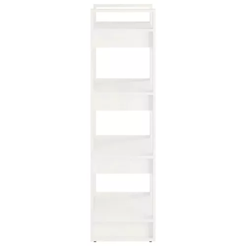  fehér tömör fa könyvszekrény/térelválasztó 60 x 35 x 125 cm