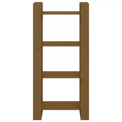  mézbarna tömör fa könyvszekrény/térelválasztó 60 x 35 x 125 cm