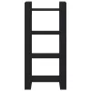  fekete tömör fa könyvszekrény/térelválasztó 60 x 35 x 125 cm