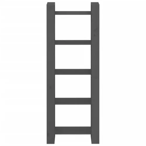  szürke tömör fa könyvszekrény/térelválasztó 60 x 35 x 160 cm