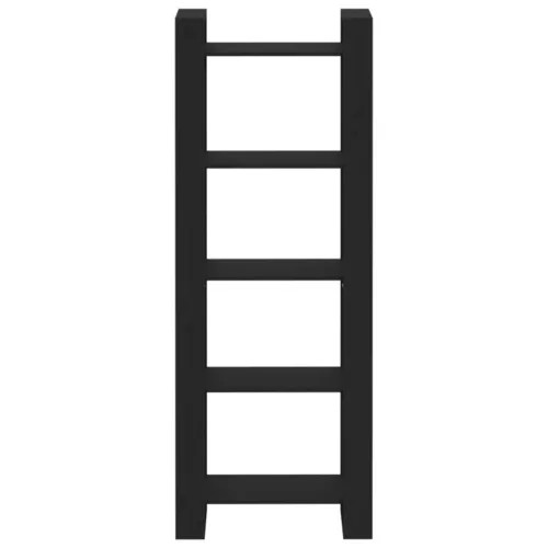  fekete tömör fa könyvszekrény/térelválasztó 60 x 35 x 160 cm