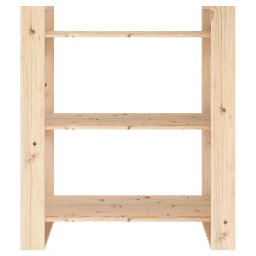  tömör fenyőfa könyvszekrény/térelválasztó 80x35x91 cm