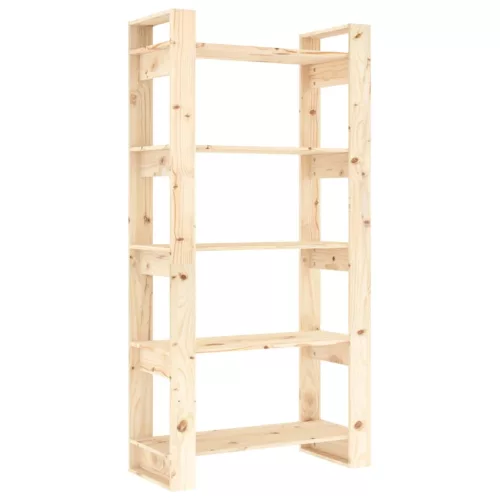  tömör fa könyvszekrény/térelválasztó 80x35x160 cm