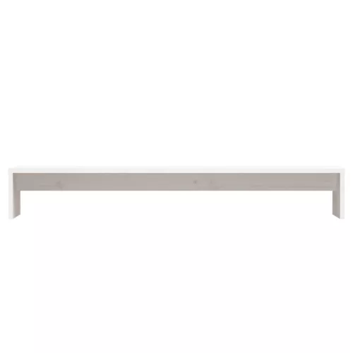  fehér tömör fenyőfa monitorállvány 100 x 27 x 15 cm