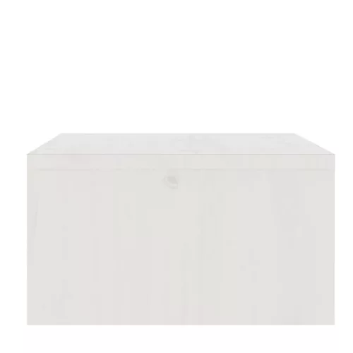  fehér tömör fenyőfa monitorállvány 100 x 27 x 15 cm