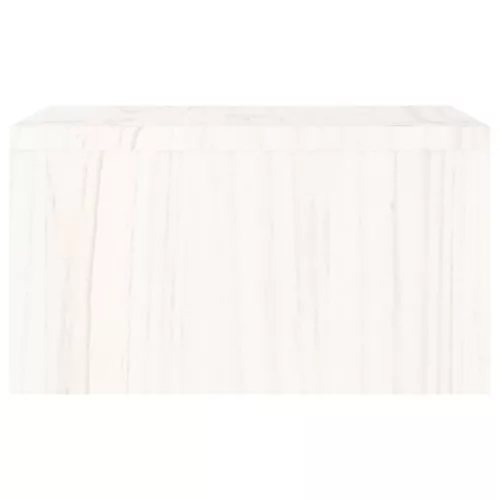  fehér tömör fenyőfa monitorállvány 50x27x15 cm