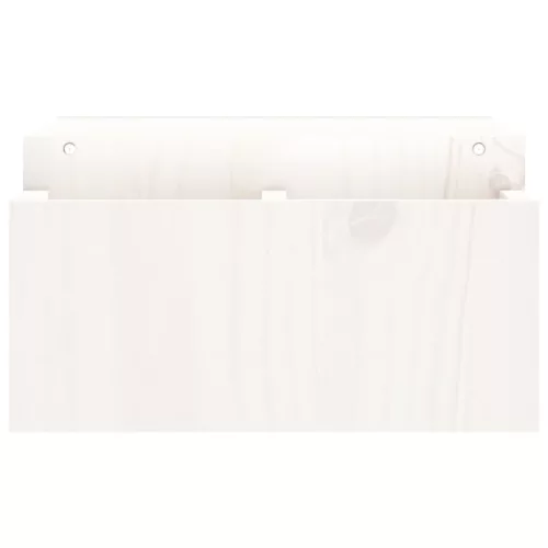  fehér tömör fenyőfa monitorállvány 70x27,5x15 cm