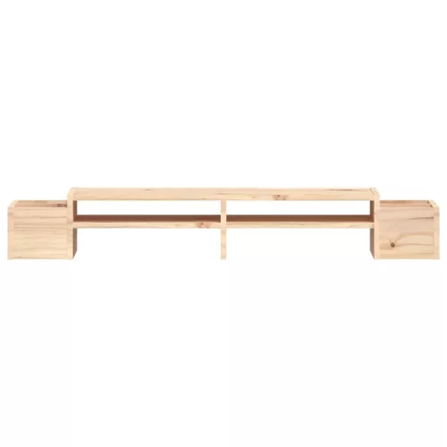  tömör fenyőfa monitorállvány 100 x 27,5 x 15 cm