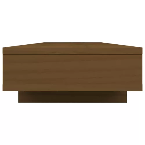  mézbarna tömör fenyőfa monitorállvány 100x27x14 cm