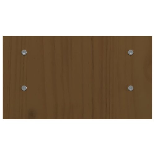  mézbarna tömör fenyőfa monitorállvány 50x27x15 cm