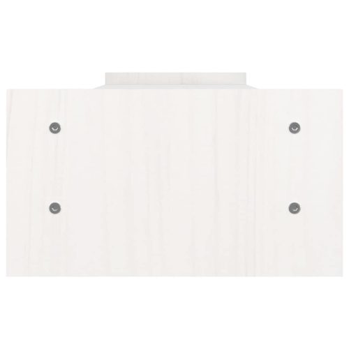  fehér tömör fenyőfa monitorállvány 100x27x15 cm