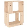  tömör fenyőfa könyvszekrény/térelválasztó 51 x 25 x 70 cm