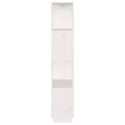  fehér tömör fenyőfa könyvszekrény/térelválasztó 51x25x132 cm